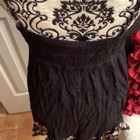 Black with Print Swim Suit Coverup - Picture 7 of 10